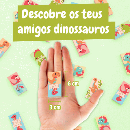 Science4you Dominó de Madeira Infantil - Dinossauros ( Imagem 2 de 4 ) - Preview