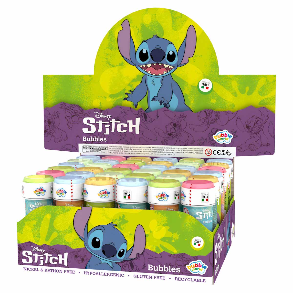 Bolas De Sabão Bubble World Disney Stitch 60Ml Sortido 38076 ( Imagem 2 de 2 ) - Preview