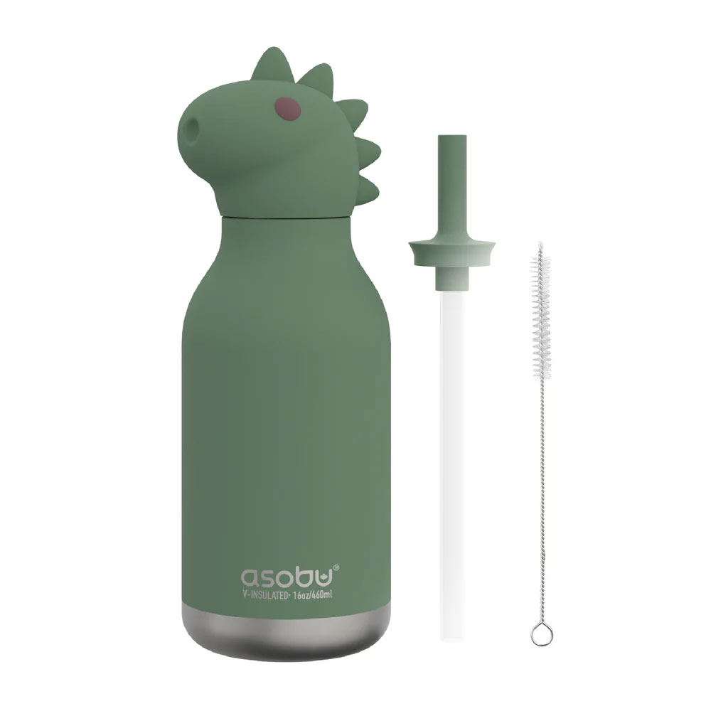 Garrafa Térmica Com Palhinha Asobu Bestie 460Ml Dinossauro Sbv44Dino ( Imagem 2 de 4 ) - Preview