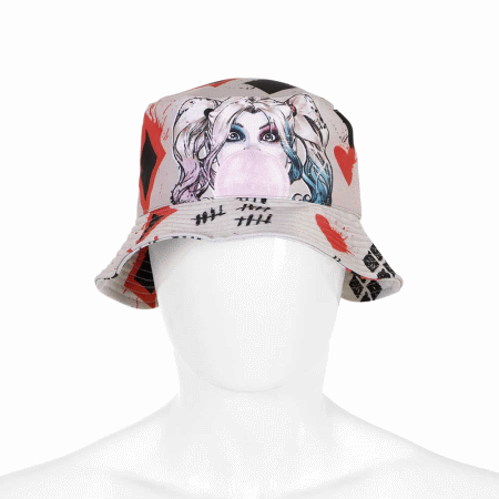 DC Comics Harley Quinn Mad Love Children's Bucket Hat, Beige ( Imagem 4 de 4 ) - Preview
