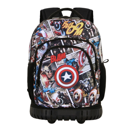 Marvel Capitão América Comic Mochila Trolley GTS FAN, Multicolorido ( Imagem 2 de 3 ) - Preview