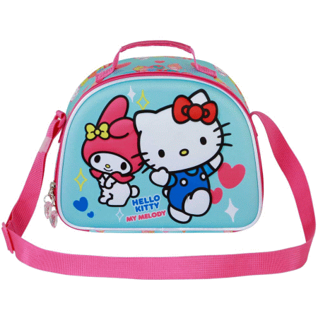 Sanrio Hello Kitty Friendship Lancheira 3D, Azul ( Imagem 2 de 3 ) - Preview