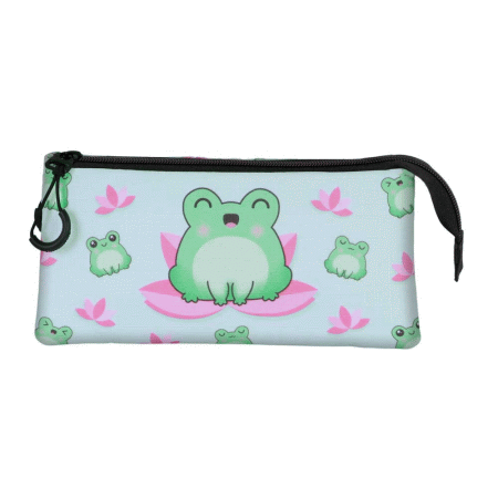 Oh My Pop Froggy Estojo Triplo, Turquesa ( Imagem 3 de 3 ) - Preview
