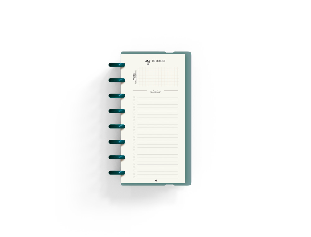 Planificador carchivo ingeniox my week check list my week semanal turquesa 105x210 mm ( Imagem 4 de 7 ) - Preview