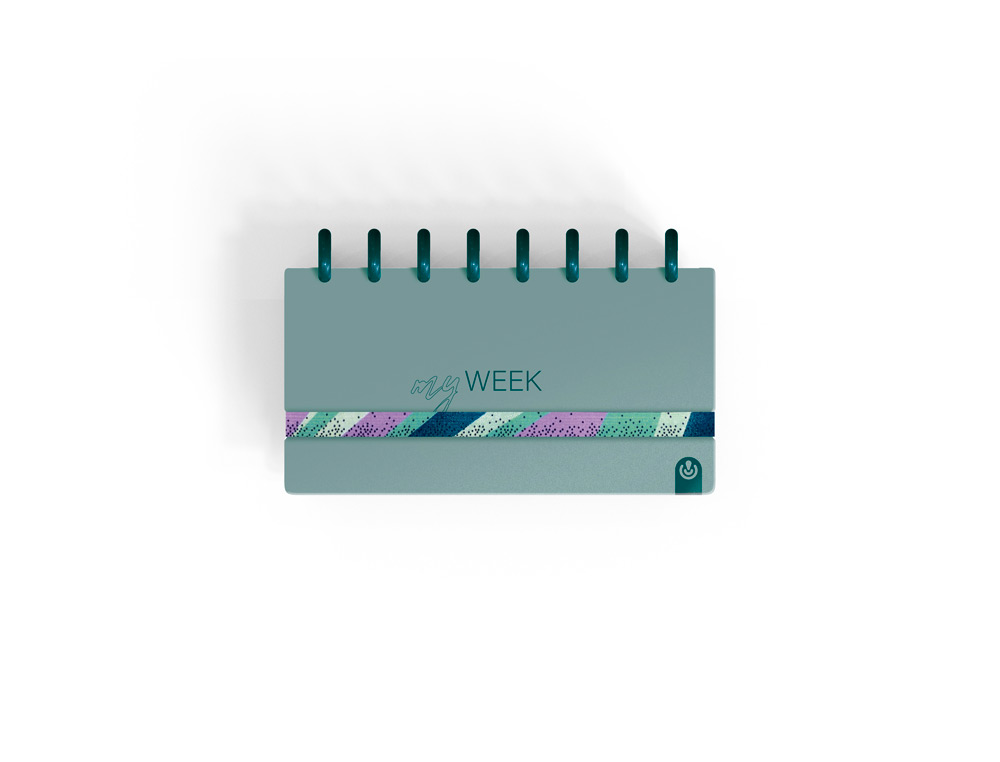 Planificador carchivo ingeniox my week check list my week semanal turquesa 105x210 mm ( Imagem 5 de 7 ) - Preview