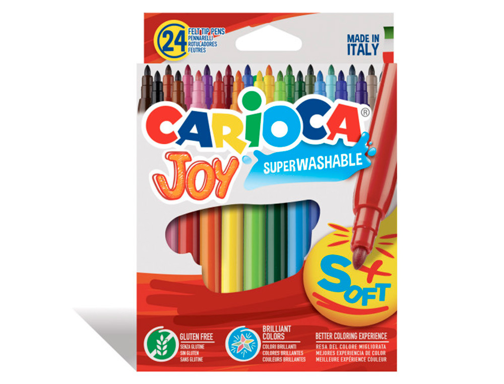 CARIOCA - 24 MARCADORES JOY WASHABLE ( Imagem 5 de 5 ) - Preview