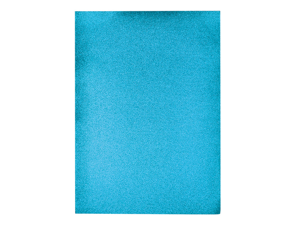 Papel Eva Liderpapel C/Purpurina 50x70cm 60gr, Espessura 2mm - Azul Claro ( Imagem 2 de 9 ) - Preview