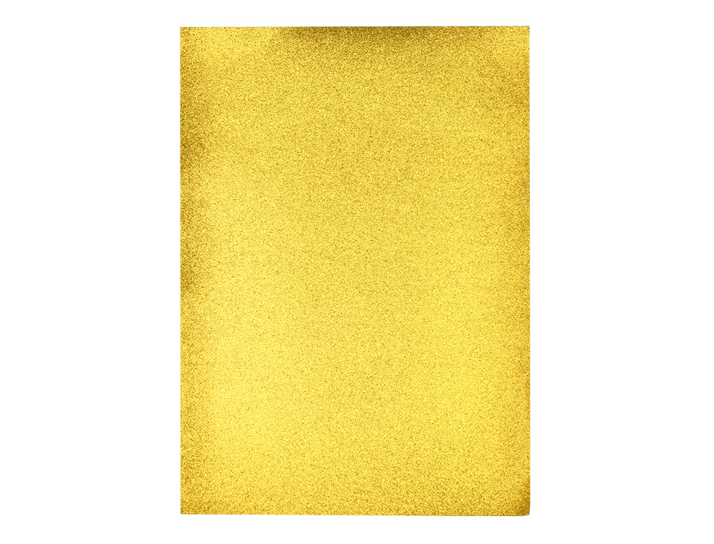 Goma eva com purpurina liderpapel 50x70cm 60gr espessura 2mm ouro ( Imagem 2 de 9 ) - Preview