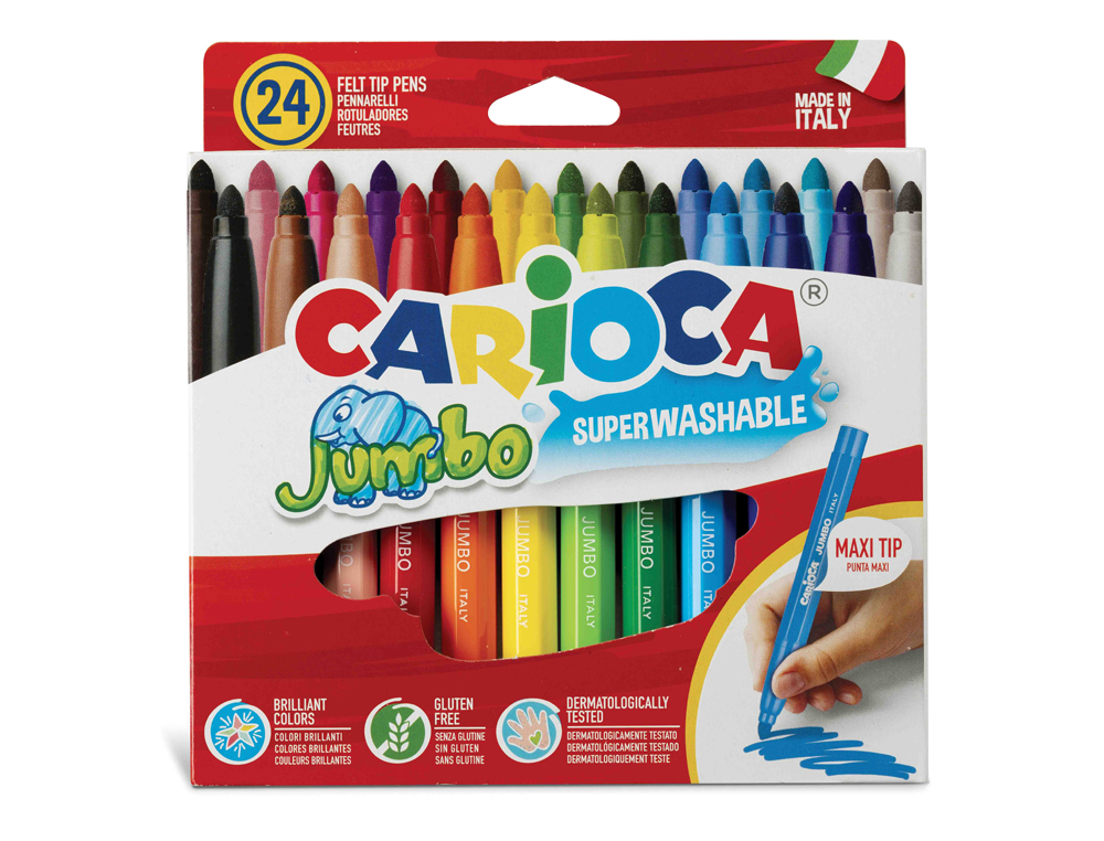 Marcador jumbo carioca 24 unidades ( Imagem 3 de 5 ) - Preview