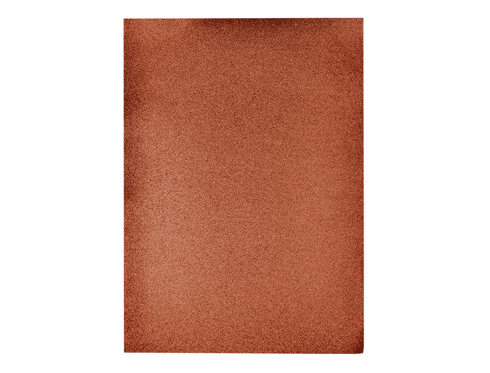 Goma eva com purpurina liderpapel 50x70cm 60gr espessura 2 mm castanho ( Imagem 2 de 9 ) - Preview