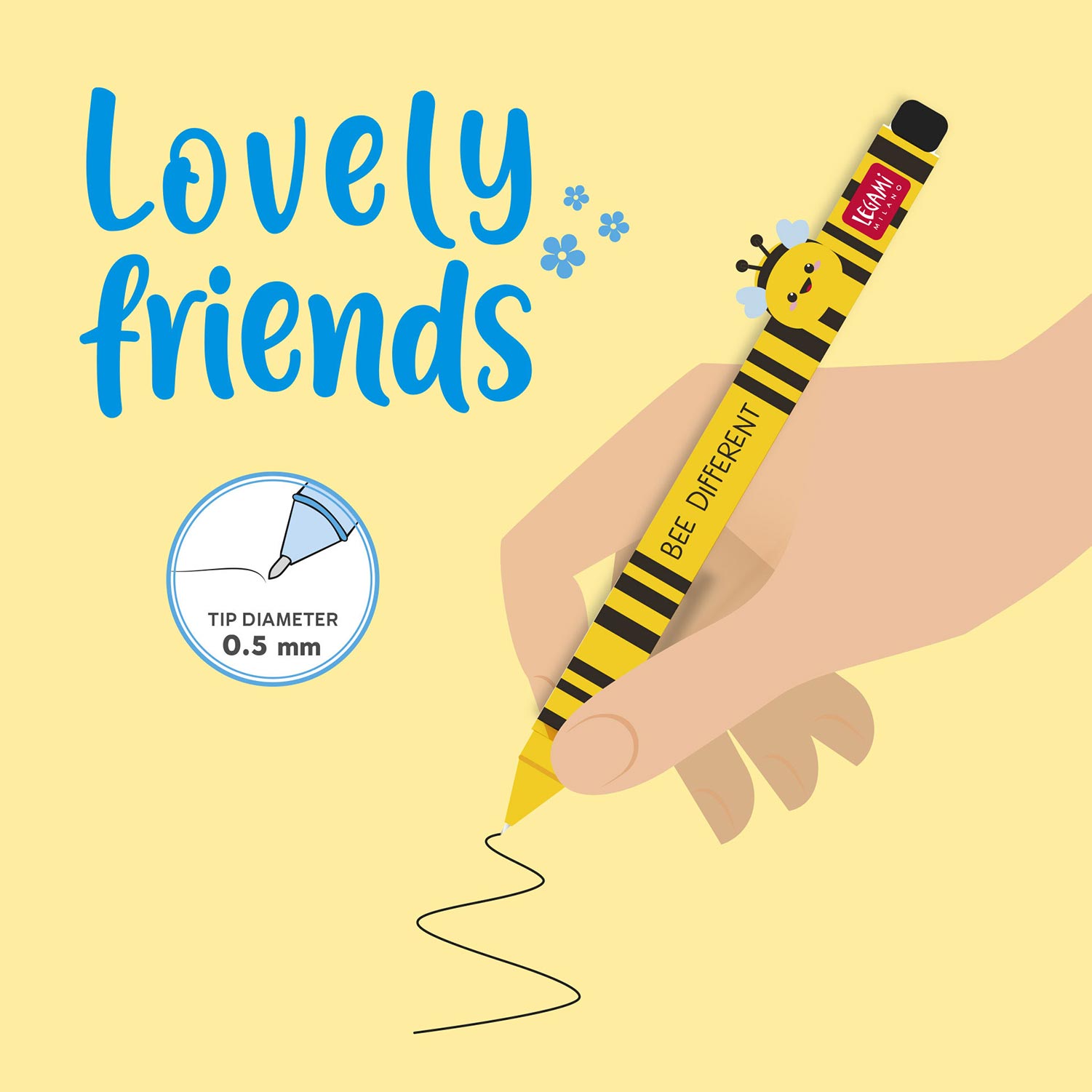 Caneta Apagável Abelha - Lovely Friends ( Imagem 3 de 3 ) - Preview