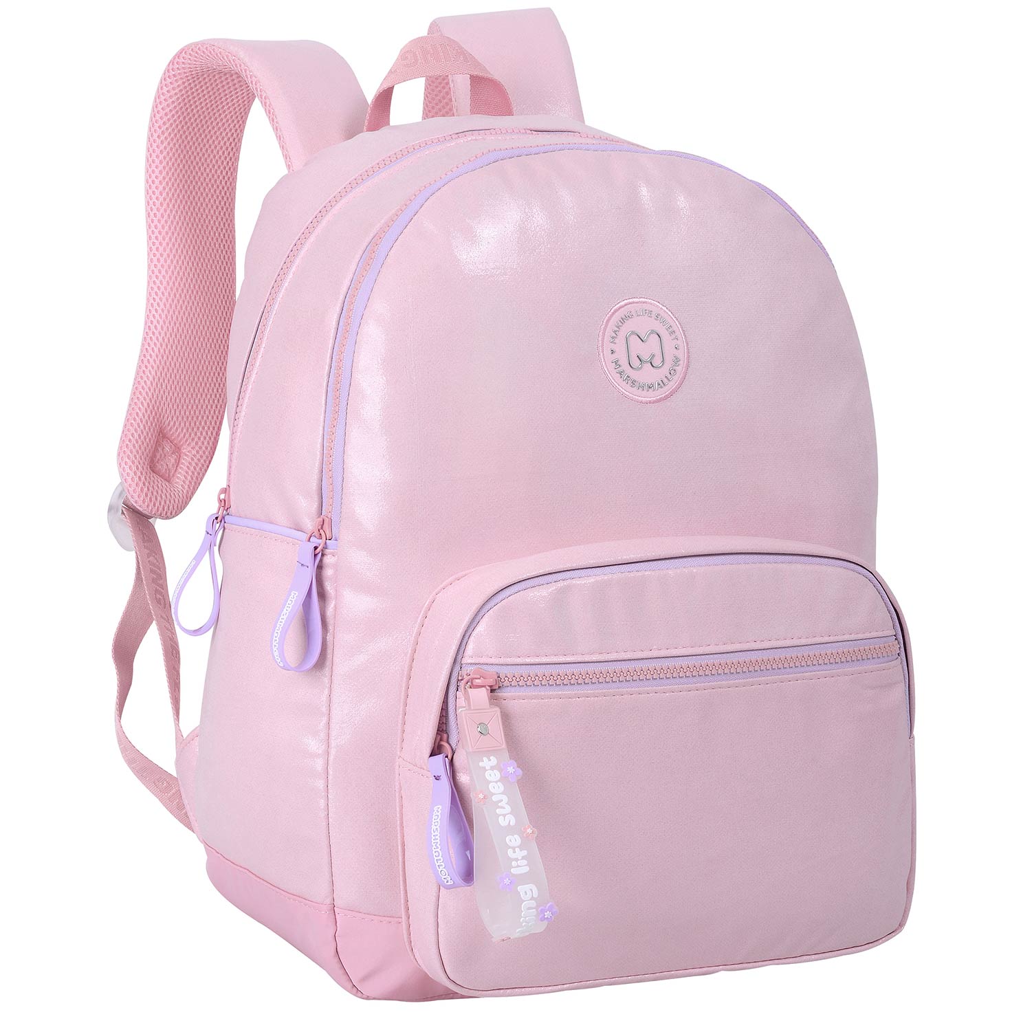 Mochila Marshmallow Crystal Pink 2025 43X31X15Cm 65732 ( Imagem 2 de 2 ) - Preview