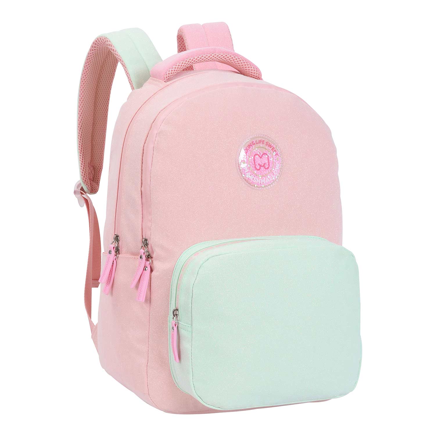 Mochila Marshmallow Sugarcrush Coral 2025 43X33X16Cm 65541 ( Imagem 2 de 2 ) - Preview
