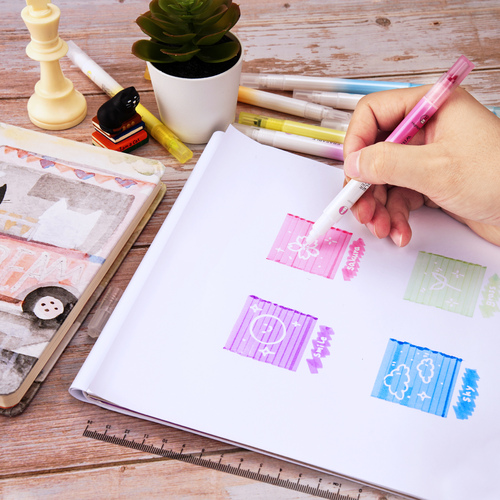Pack 5 Sublinadores Erasable Writech Néon ( Imagem 2 de 2 ) - Preview
