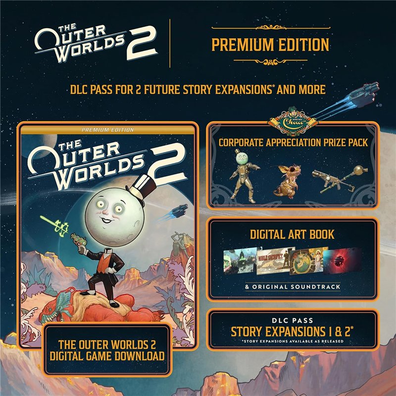 The Outer Worlds 2 - Premium Edition Xbox Series X (Código na Caixa) ( Imagem 2 de 2 ) - Preview