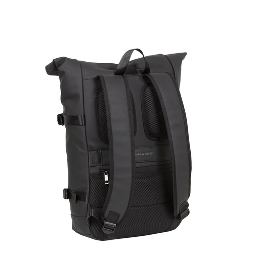 Mochila New Rebels William Riverside Rolltop Preta ( Imagem 3 de 4 ) - Preview