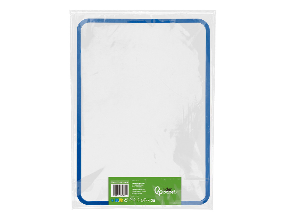 Quadro branco liderpapel 30x42 cm magnetico dupla face liso com marcador iman e apagador ( Imagem 3 de 7 ) - Preview