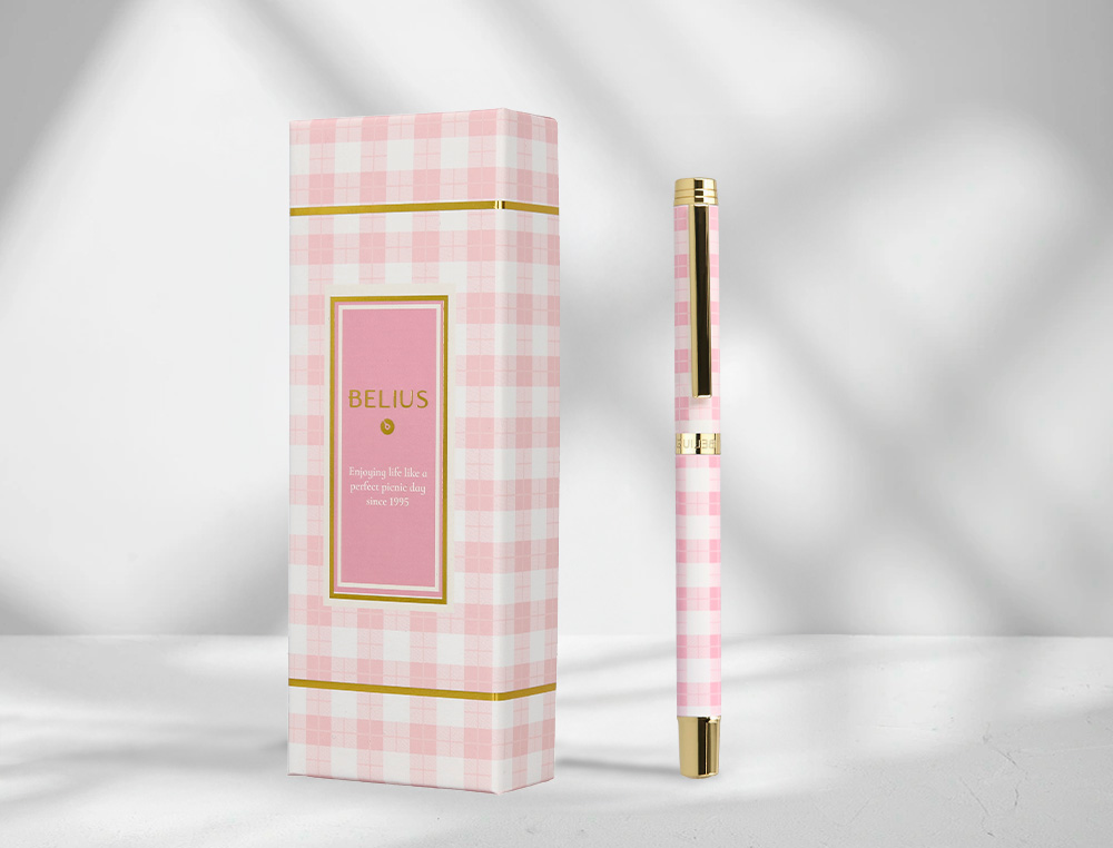 Roller belius picnic aluminio cor rosa celeste dourado tinta cor preto caixa de design ( Imagem 2 de 15 ) - Preview