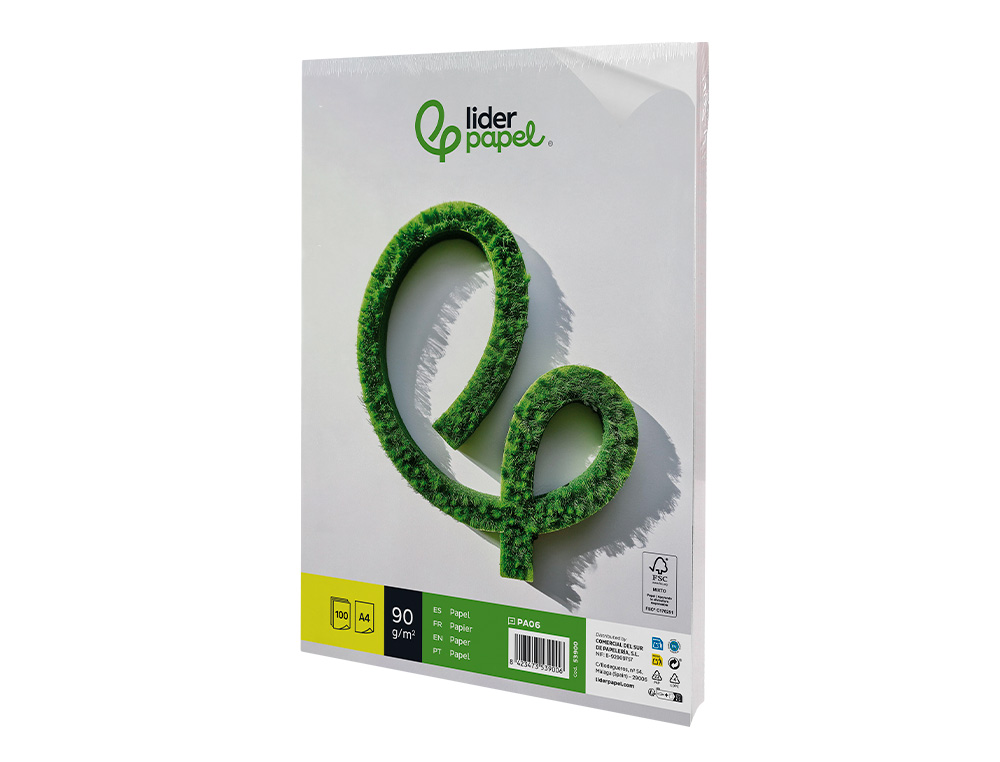 Papel liderpapel 90 gr din a4 pack de 100 folhas ( Imagem 5 de 14 ) - Preview