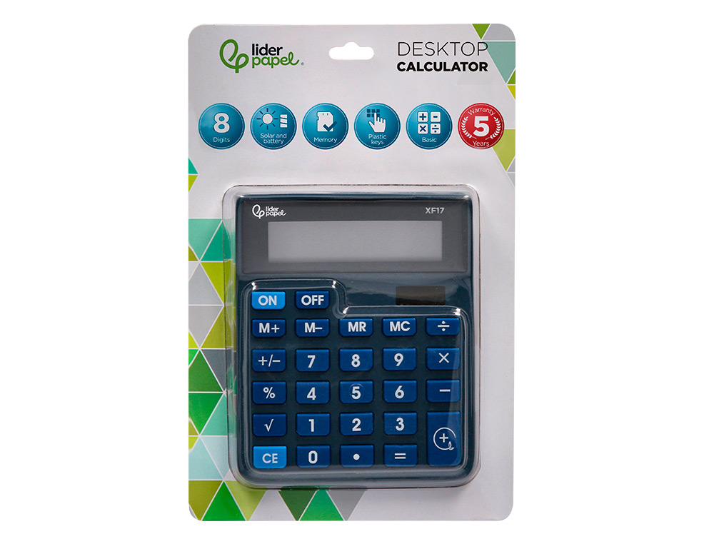 LIDERPAPEL - CALC. SEC. 8 DGT XF18 - 163482 ( Imagem 2 de 13 ) - Preview