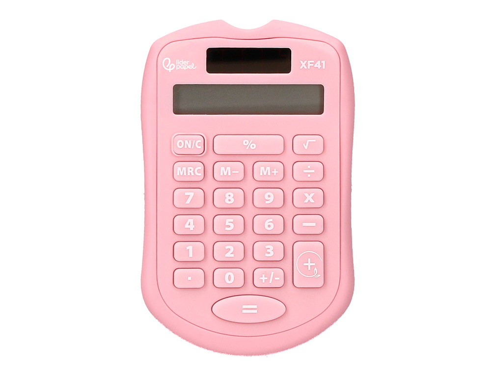 Calculadora liderpapel de bolso xf41 8 digitos solar e pihas cor rosa 94x59,5x10,5mm ( Imagem 4 de 13 ) - Preview