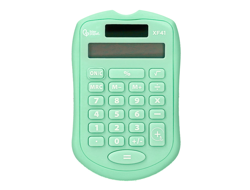 Calculadora liderpapel de bolso xf42 8 digitos solar e pihas cor verde 94x59,5x10,5mm ( Imagem 4 de 13 ) - Preview