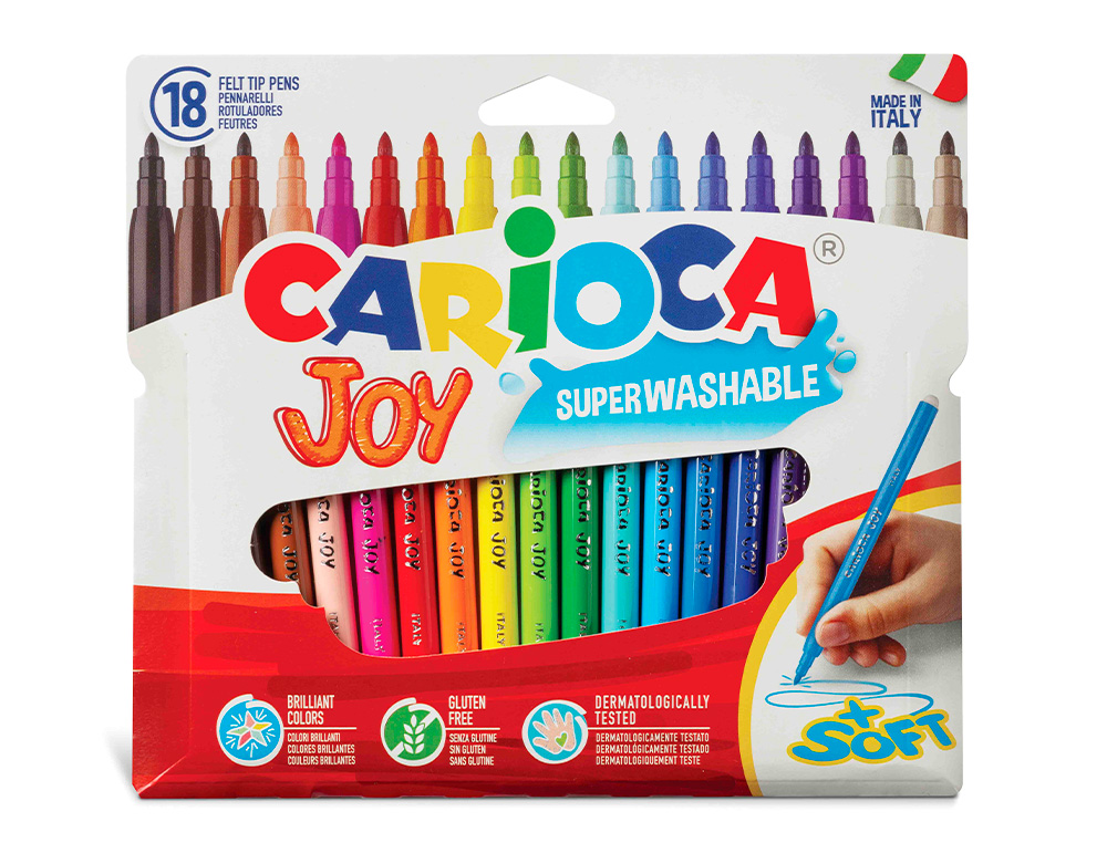Marcador carioca joy caixa de 18 unidades cores sortidas ( Imagem 2 de 4 ) - Preview