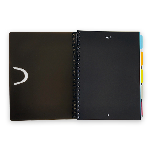 Caderno Fegol For All com capa PP e 5 divisórias ( Imagem 2 de 4 ) - Preview