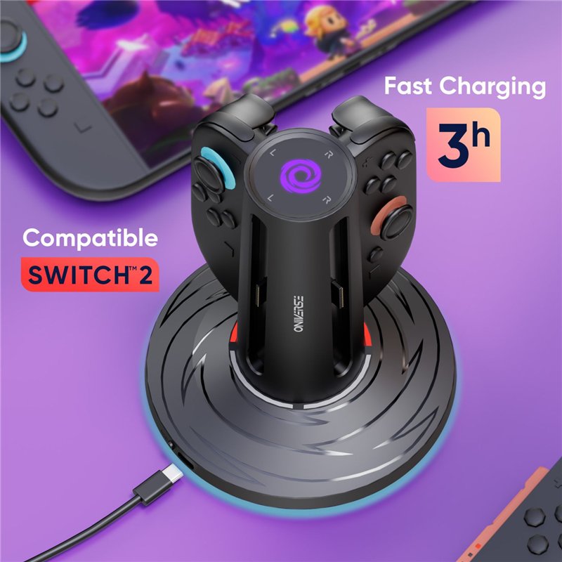 Oniverse Charging Dock: 4 Joy-Cons - Nintendo Switch 2 ( Imagem 2 de 3 ) - Preview
