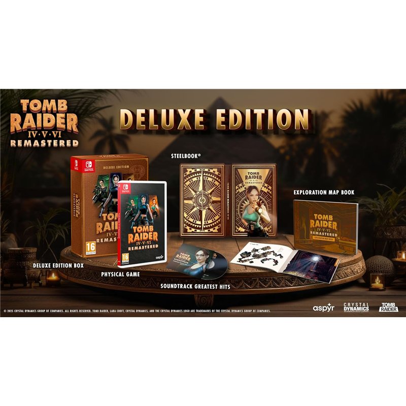 Tomb Raider IV-VI Remastered - Deluxe Edition Nintendo Switch ( Imagem 2 de 2 ) - Preview