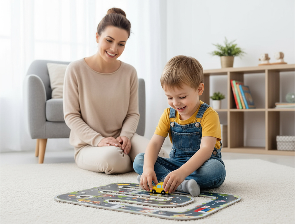 Puzzle infantil imaginovo madeira cidade rodoviaria +3 anos 21 pecas 22x22x6,4cm ( Imagem 3 de 3 ) - Preview