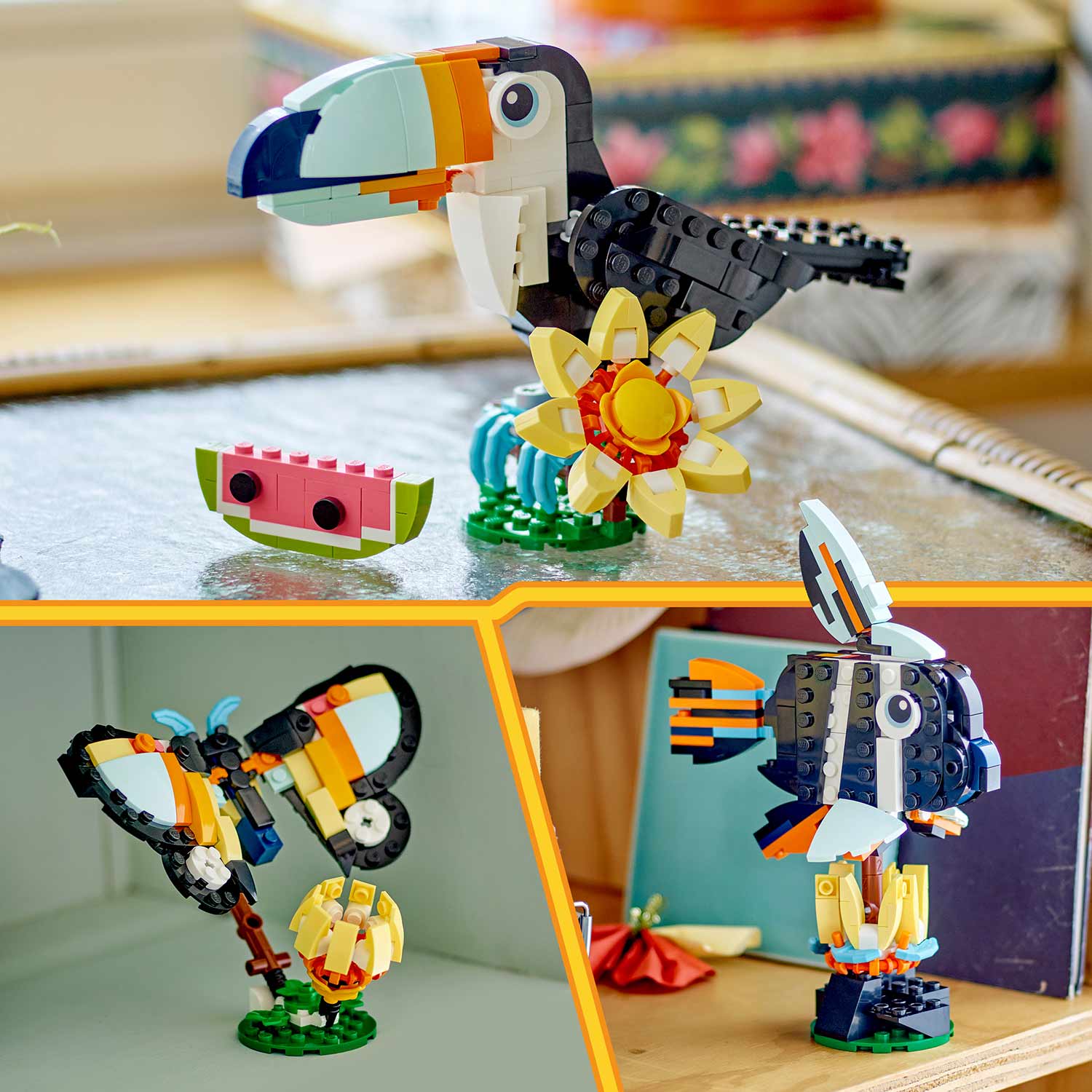 Lego Creator 3-In-1 Animais Selvagens: Tucano Tropical 31173 ( Imagem 3 de 4 ) - Preview