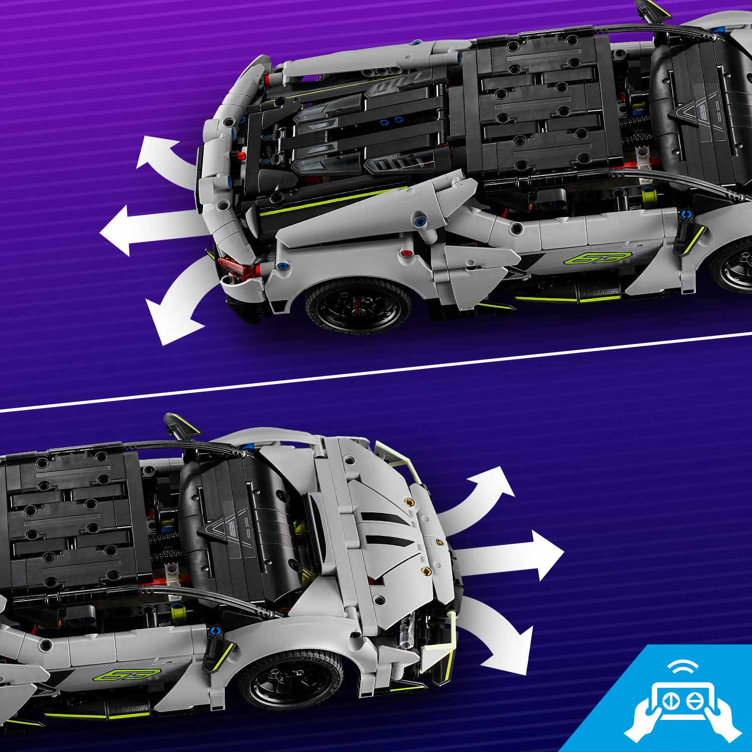 LEGO® Technic 42214 - Supercarro Desportivo Lamborghini Revuelto ( Imagem 3 de 6 ) - Preview