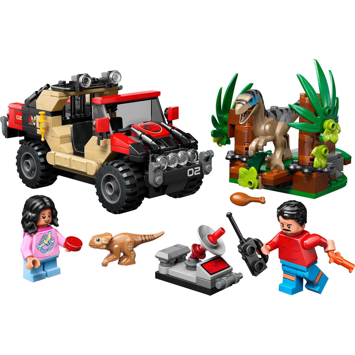 LEGO® Jurassic World™ - Fuga Todo-o-Terreno do Raptor - 76972 ( Imagem 3 de 5 ) - Preview