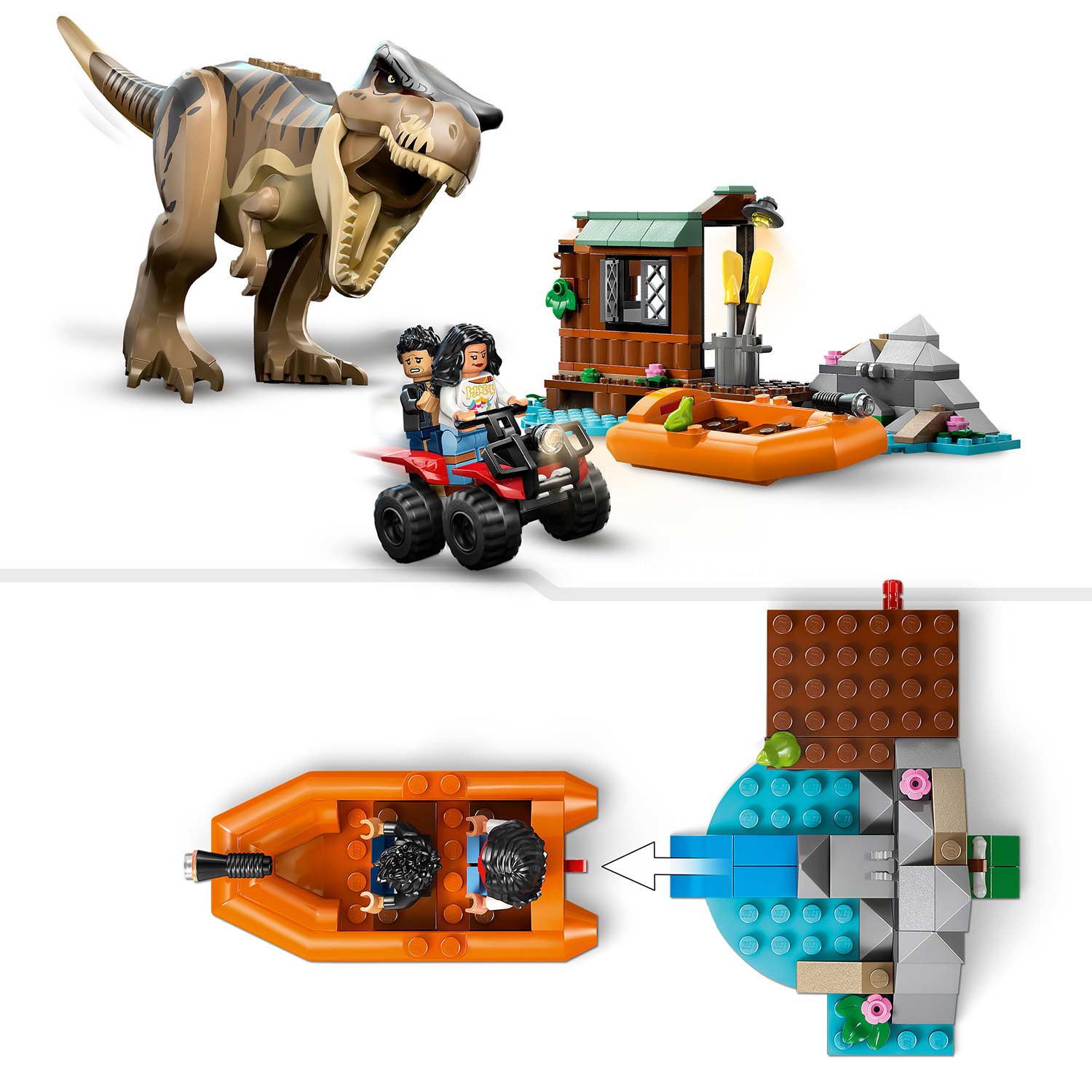 LEGO® Jurassic World™ - Fuga pelo Rio do T-Rex - 76975 ( Imagem 3 de 4 ) - Preview