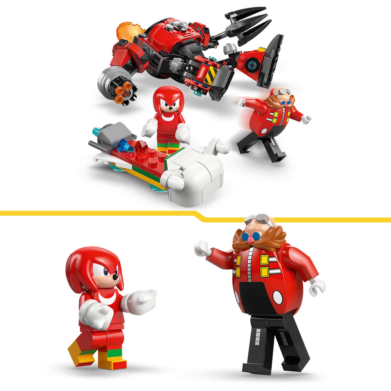 LEGO® Sonic the Hedgehog™ - Knuckles contra Robô Egg Crusher do Dr. Eggman - 77005 ( Imagem 5 de 6 ) - Preview