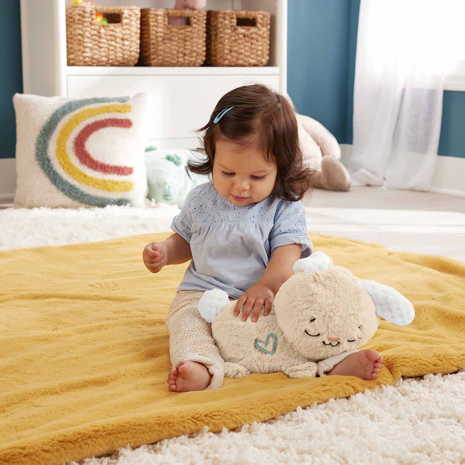 Peluche Coelhinho Acalma E Relaxa Fisher-Price Mattel Hxg97 ( Imagem 3 de 4 ) - Preview