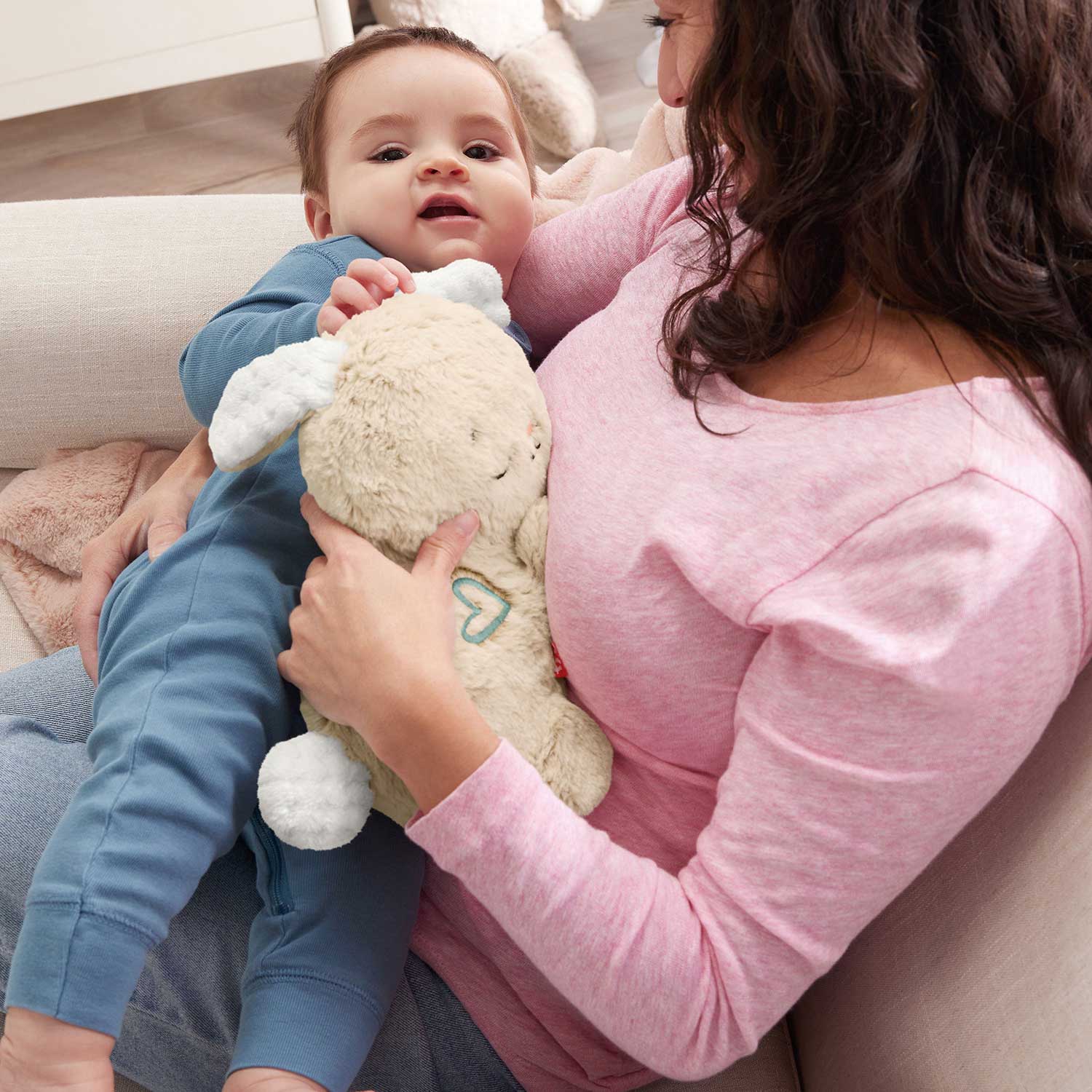 Peluche Coelhinho Acalma E Relaxa Fisher-Price Mattel Hxg97 ( Imagem 4 de 4 ) - Preview