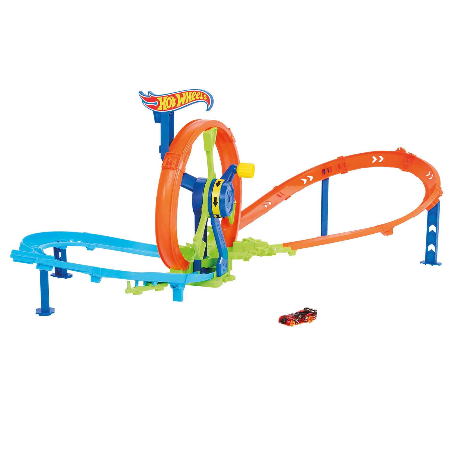 Hot Wheels Stunt Tracks Pista Lancamento Veloz E Looping Mattel Jbx65 ( Imagem 2 de 4 ) - Preview