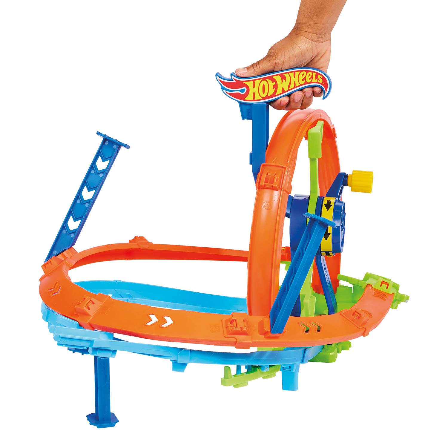 Hot Wheels Stunt Tracks Pista Lancamento Veloz E Looping Mattel Jbx65 ( Imagem 3 de 4 ) - Preview