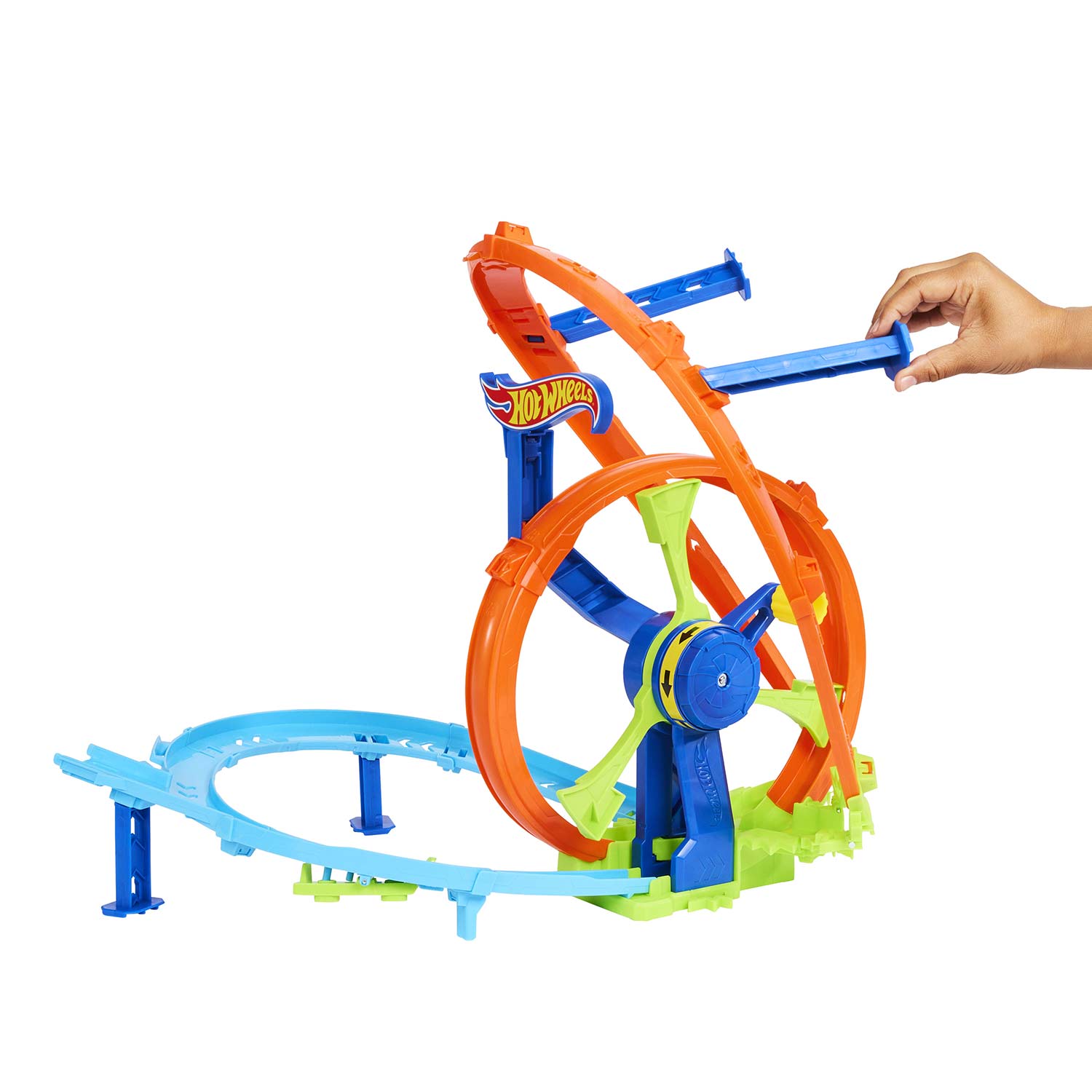 Hot Wheels Stunt Tracks Pista Lancamento Veloz E Looping Mattel Jbx65 ( Imagem 4 de 4 ) - Preview