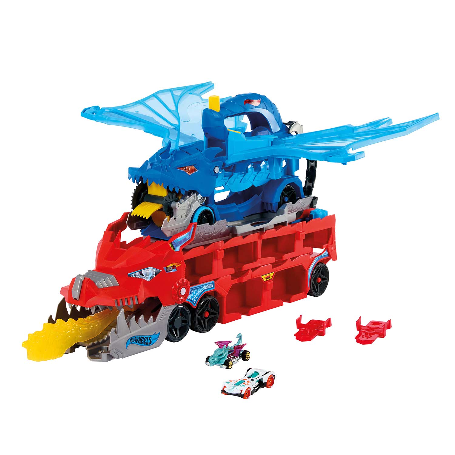 Hot Wheels City Dragao Duplo Supremo Transportador Mattel Jbm72 ( Imagem 2 de 4 ) - Preview