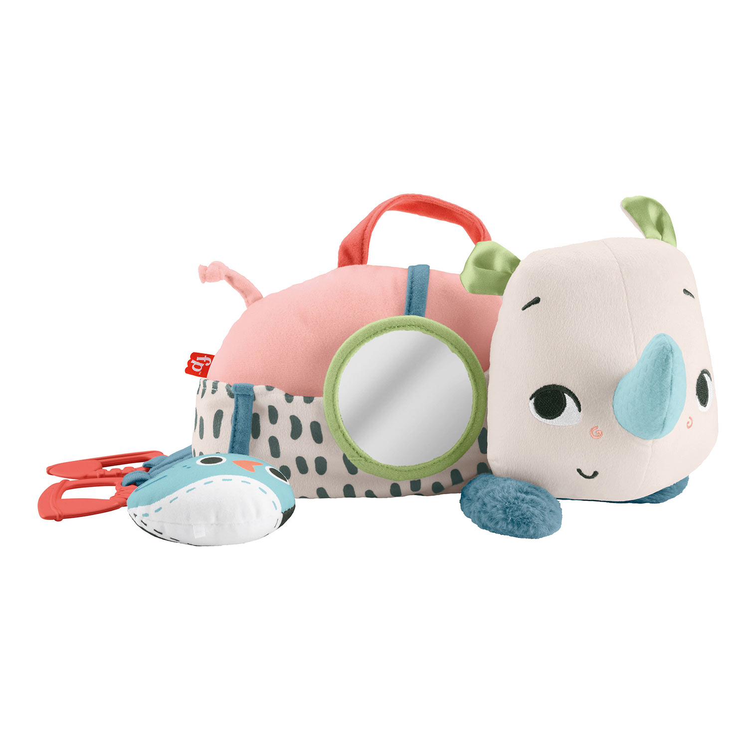 Peluche Sensorial Rinoceronte Fisher-Price Mattel Hyr55 ( Imagem 2 de 3 ) - Preview