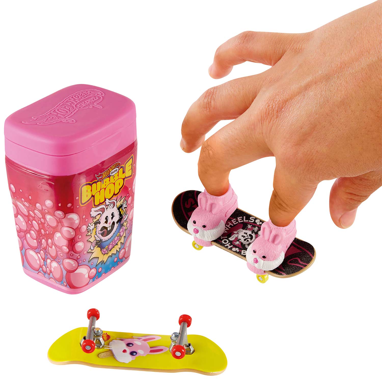 Hot Wheels Skate De Dedos (2 Un) Com Frasco De Aroma Bubble Hop Mattel Htp10/Hwn49 ( Imagem 3 de 3 ) - Preview