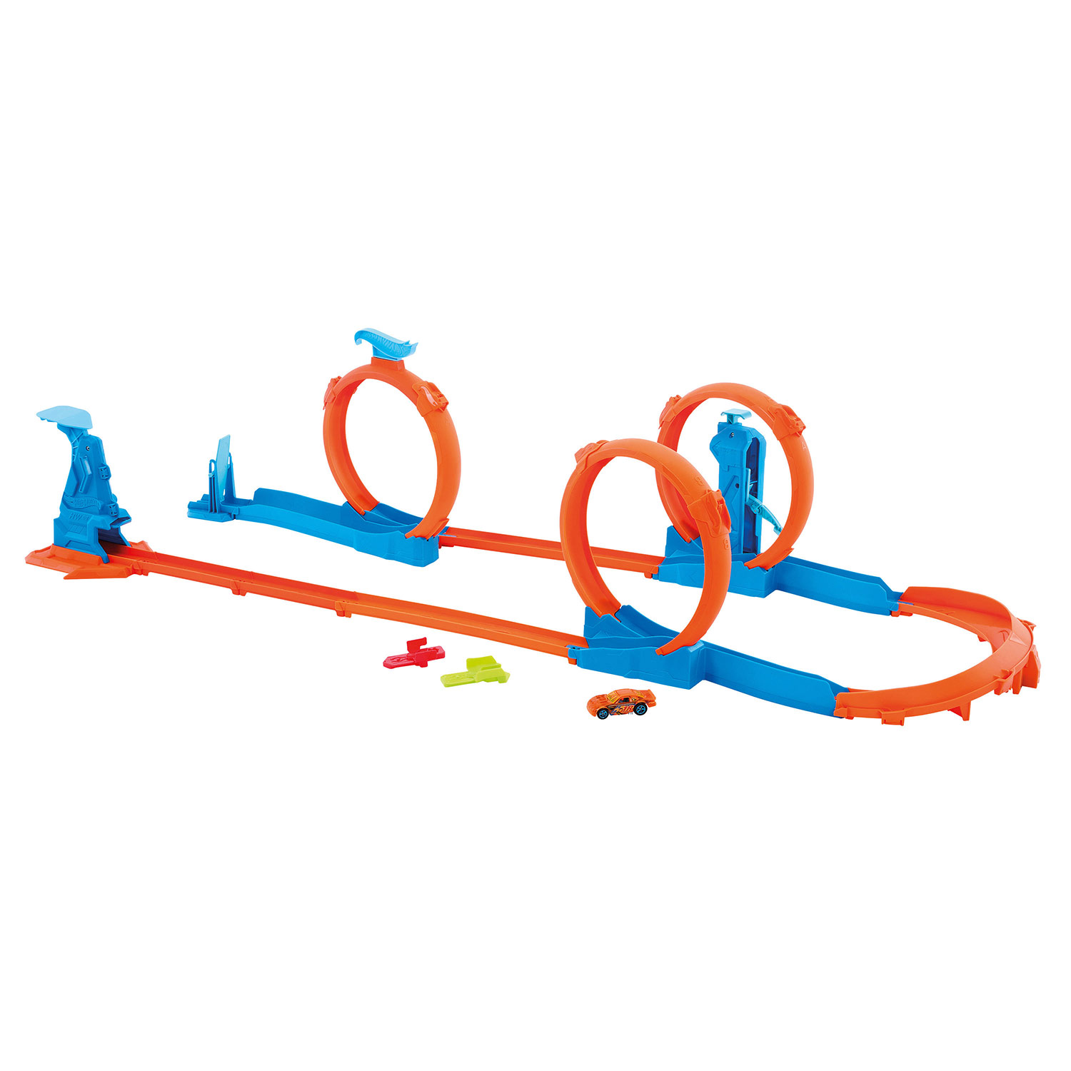 Hot Wheels Track Creator Pista Triplo Loop Mattel Jdw39 ( Imagem 2 de 4 ) - Preview