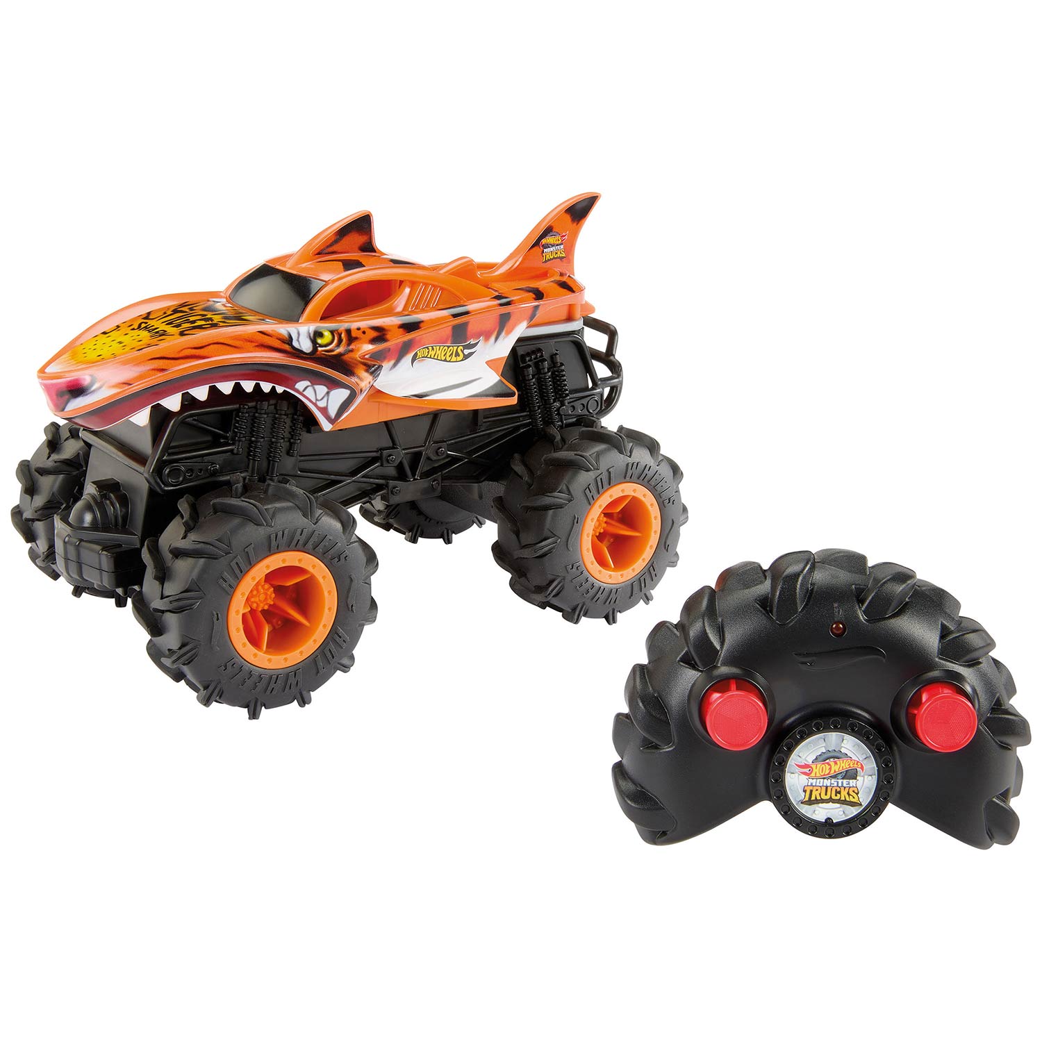 Hot Wheels Monster Trucks Tiger Shark Telecomandado 1:24 Mattel Hnv03 ( Imagem 2 de 3 ) - Preview