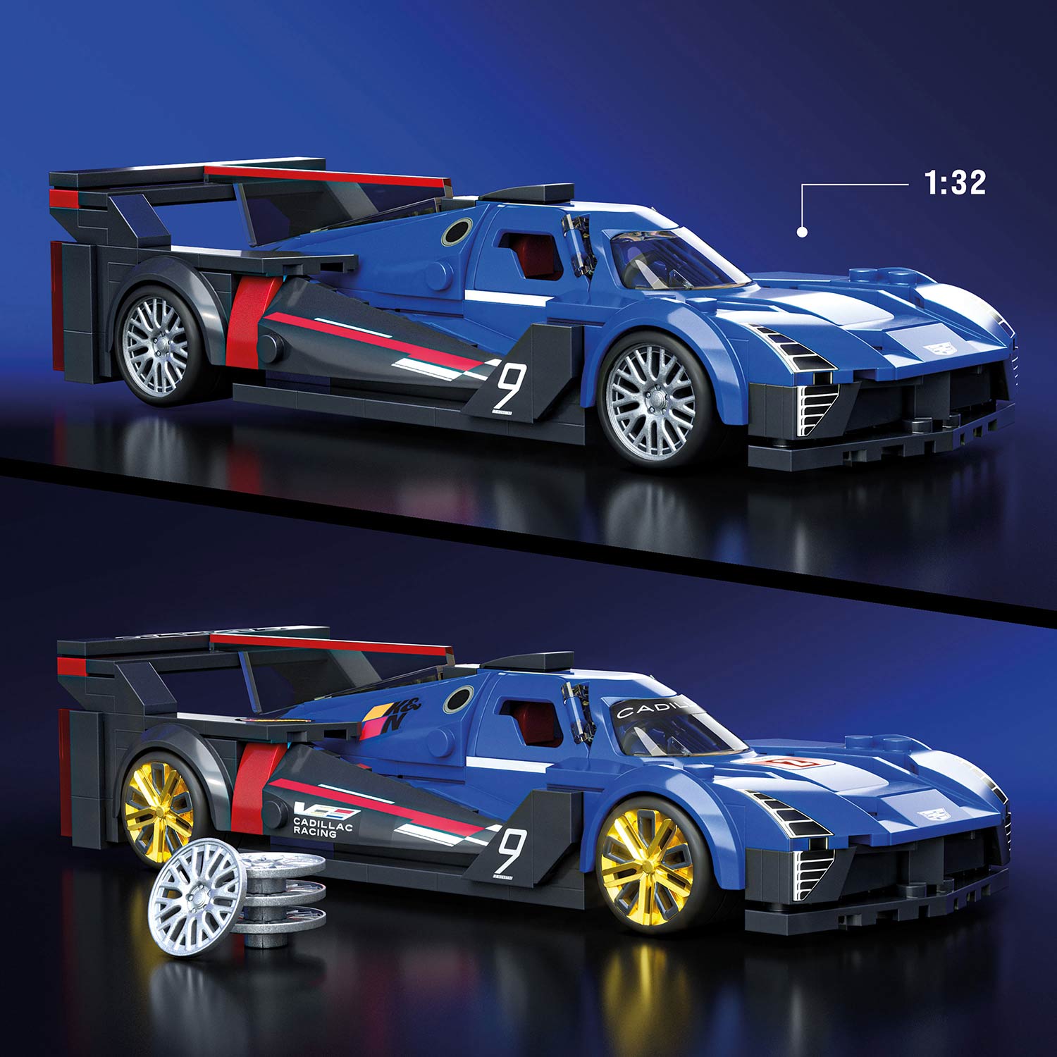 Hot Wheels Speed Series Brick Shop Cadillac Project Gtp Hypercar 236 Pecas Mattel Jfr89 ( Imagem 3 de 4 ) - Preview