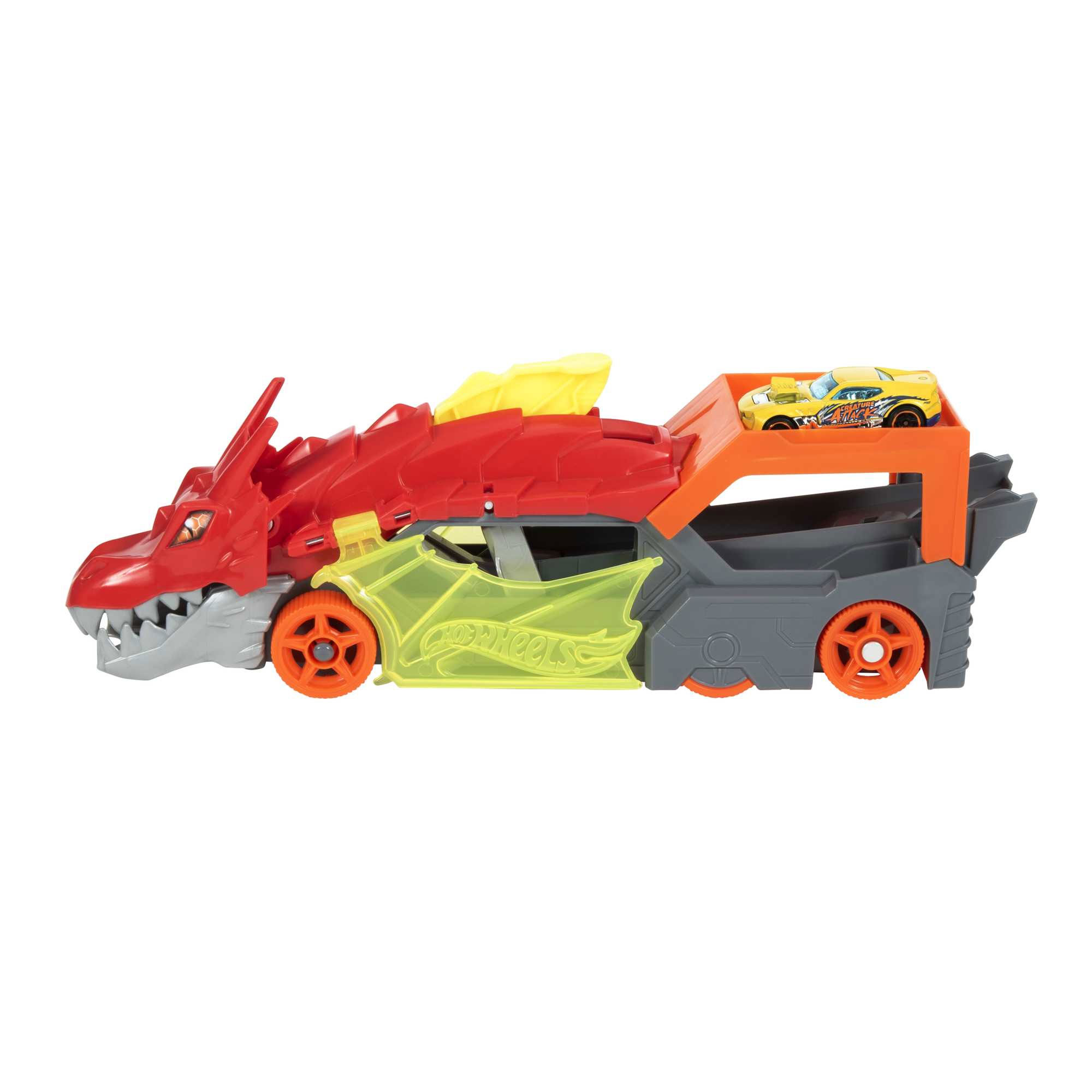 Hot Wheels City Dragao Transportador Lancador Mattel Gtk42 ( Imagem 2 de 4 ) - Preview