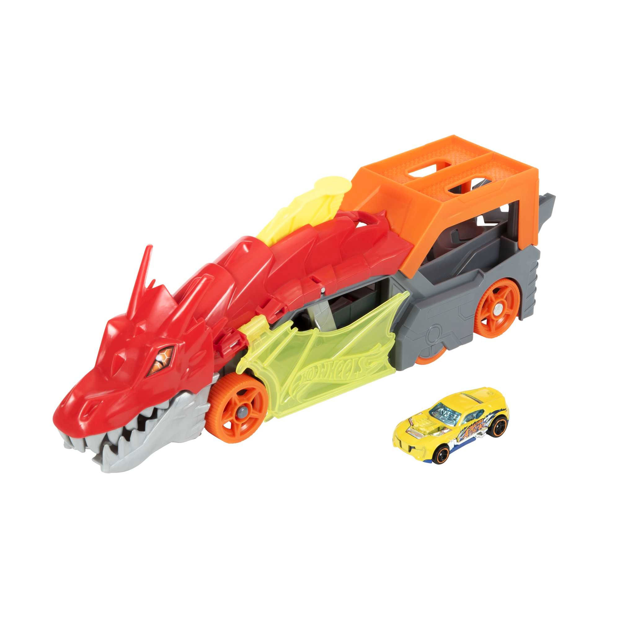 Hot Wheels City Dragao Transportador Lancador Mattel Gtk42 ( Imagem 3 de 4 ) - Preview