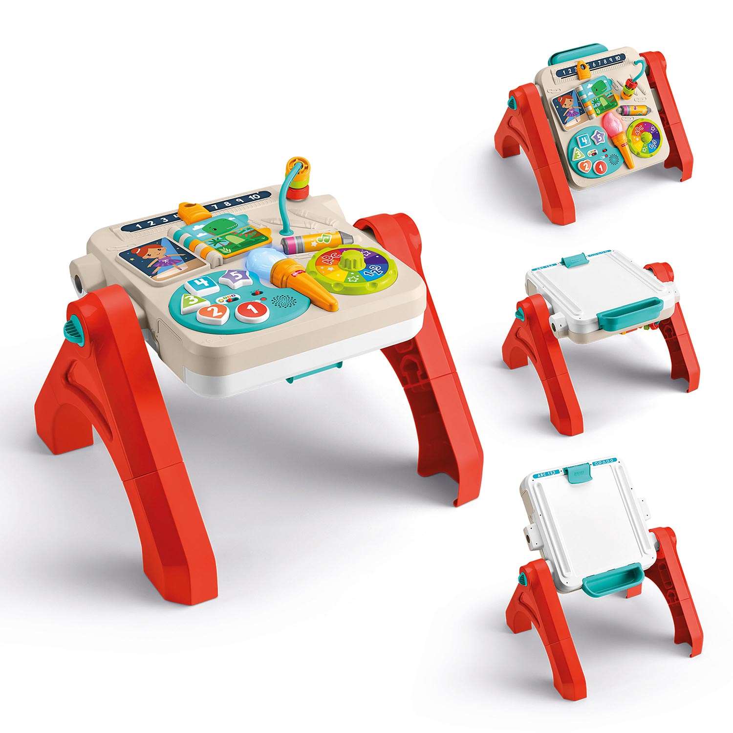 Mesa De Atividades 4 Em 1 Aprender E Brincar Fisher-Price Mattel Jgw89 ( Imagem 2 de 4 ) - Preview